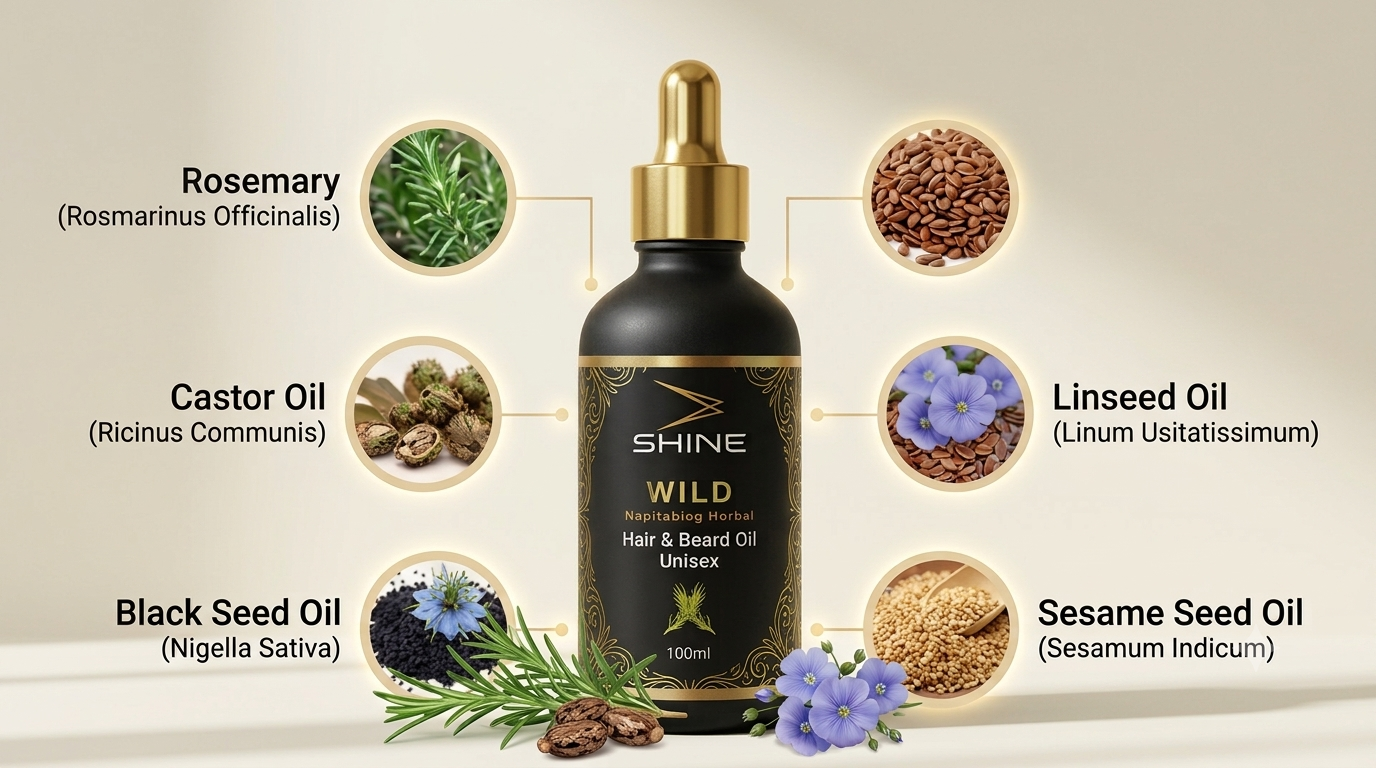 Shine WILD Hair Growth Oil(Unisex) - Image 2