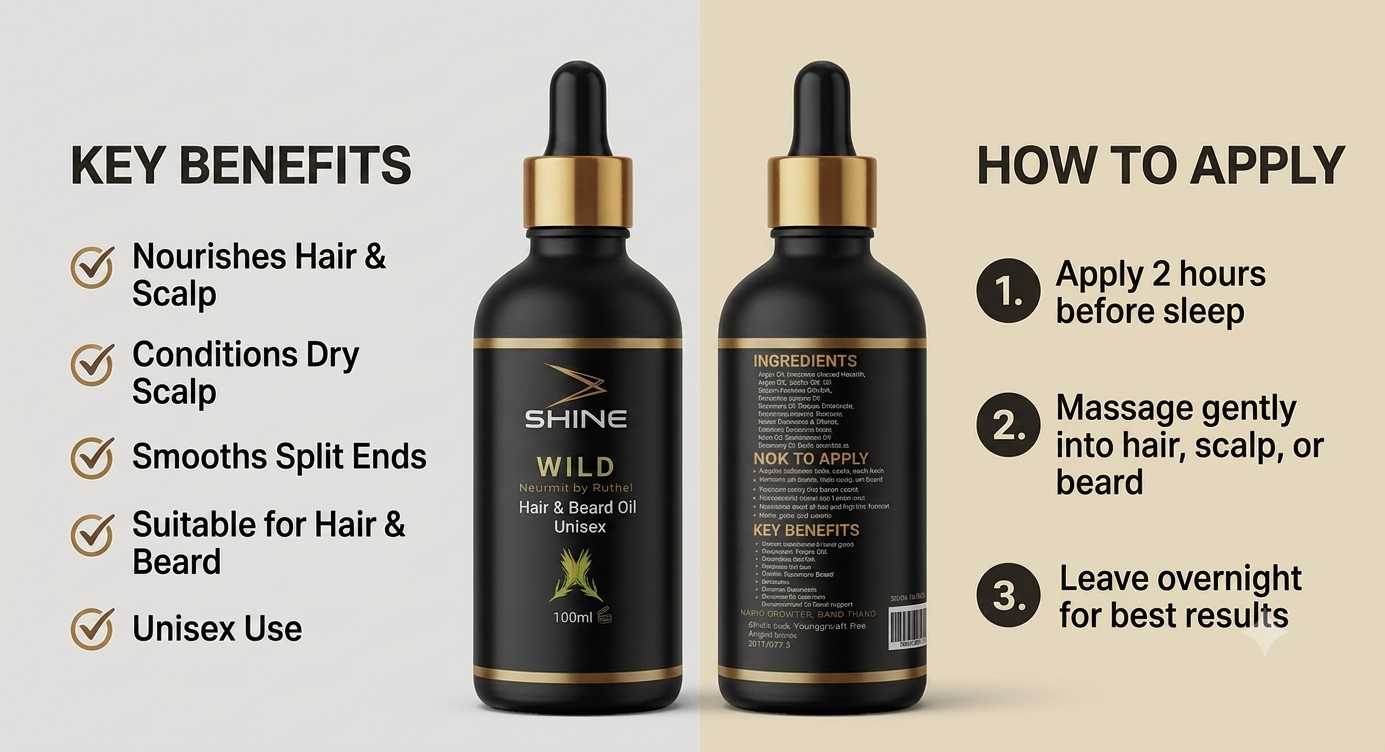 Shine WILD Hair Growth Oil(Unisex) - Image 4